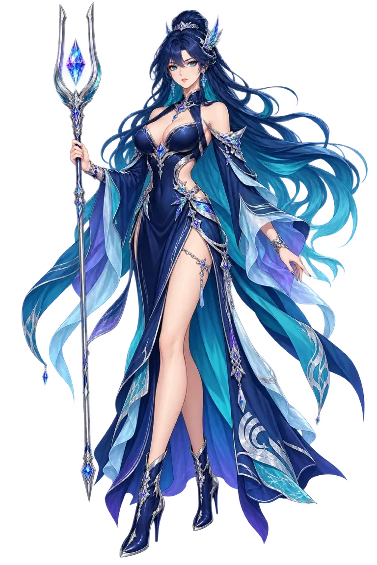 Zephyra, original Classic character illustration